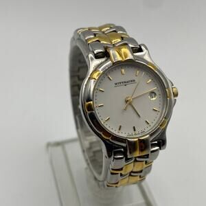 Elegant Wittnauer Gold Silver Tone Stainless Steel Watch